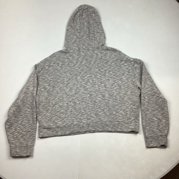 Victoria's Secret PINK Women's Gray Crop Knit Hoodie - Picture 2 of 8